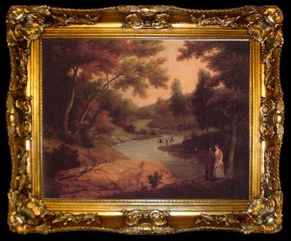 framed  James Peale View on the Wissahickon, ta009-2